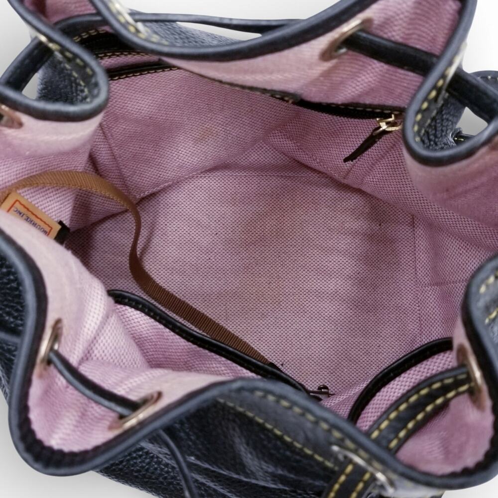 DOONEY & BOURKE Pebble Grain Drawstring All Weather Leather Black/Black J5725298 - Picture 13 of 14